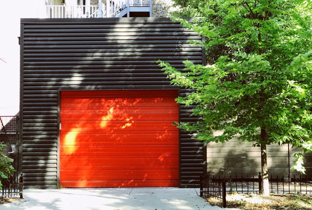 garage red door